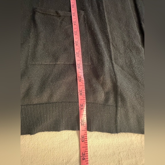 JM Collection Open Front Black Cardigan Size XXL Whimsigoth Normcore Fall - Picture 6 of 8